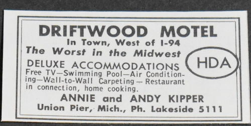 Driftwood Motel - Print Ad